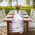thumbnail image 4 of Table Runners 90 Inches Long Dress Scarves, Wisteria Farmhouse Coffee/Dining/Kitchen Table Runner for Living Room, Purple Flowers Butterflies Vintage Spring 13x90 Inch, 4 of 9