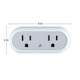 thumbnail image 2 of Smart Dual Plug - WiFi Remote App Control for Lights & Appliances; Compatible with Alexa and Google Home Assistant, No Hub Required, 2 of 10