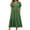 Green, variant on ZZwxWA Womens Summer Tunic Dress 2025 Crew Neck Ruffle Short Sleeve A Line Sundress Casual Loose Flowy Swing Midi Dresses