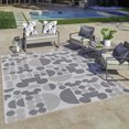 thumbnail image 3 of Disney Outdoor Mickey Mouse Spheres Modern Geometric Gray Area Rug, 9x13, 3 of 8