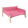 thumbnail image 1 of Wooden Cat Sofa, Elevated Cat Couch Sturdy Scratch Post Cozy Hammock Design, Support Relax Play for Home, 1 of 7