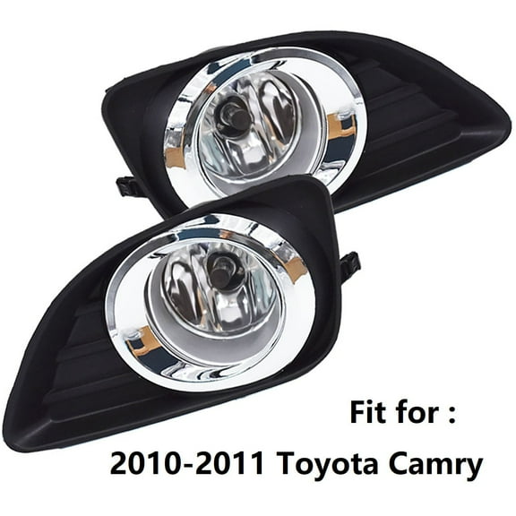 Labwork Pair of Fog Light Lamp Assembly 8121006071 Fit for 2010 2011 Toyota Camry, Front Left & Right