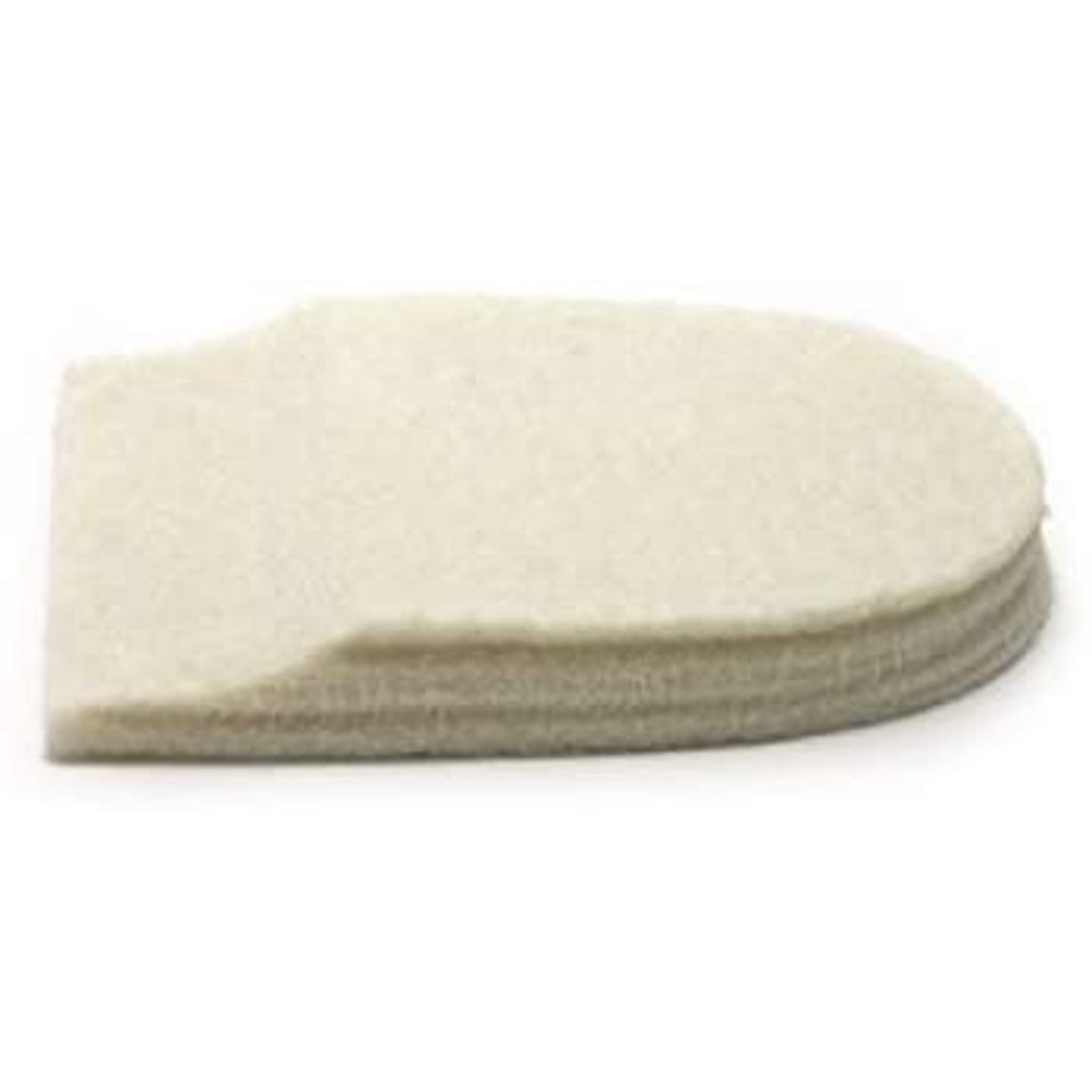 Felt Heel Cushion Pad 1/2" with Adhesive for Pain Relief 2 Pairs (4
