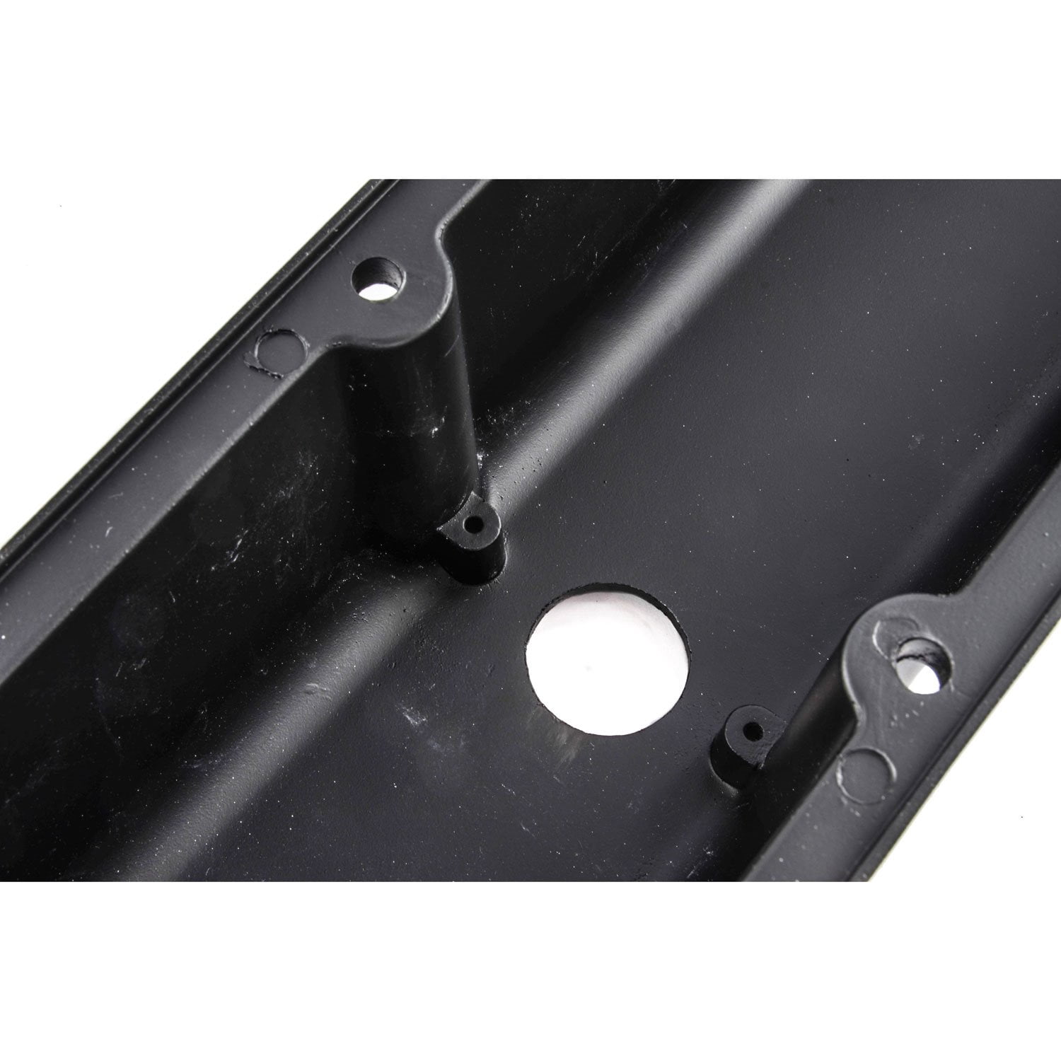 JEGS Black Finned Valve Covers for 1958-1986 Small Block Chevy
