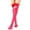 Hot Pink, variant on WREESH Women Fashion Christmas Stockings Thigh High Socks Over Knee Stockings Extended Knee Length Solid Christmas Bow Plush Ball Warm Socks Gray