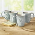 thumbnail image 5 of Fitz and Floyd Toulouse 18 oz Blue Stoneware Mug (Set Of 4), 5 of 7