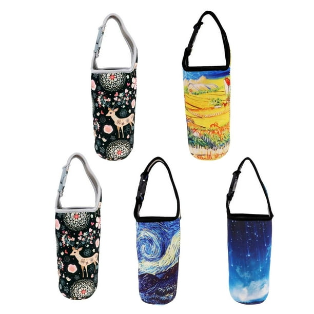 Portavasos de neopreno de 5 uds., funda para taza de café, bolsa para senderismo al aire libre Ciervo kusrkot Portavasos