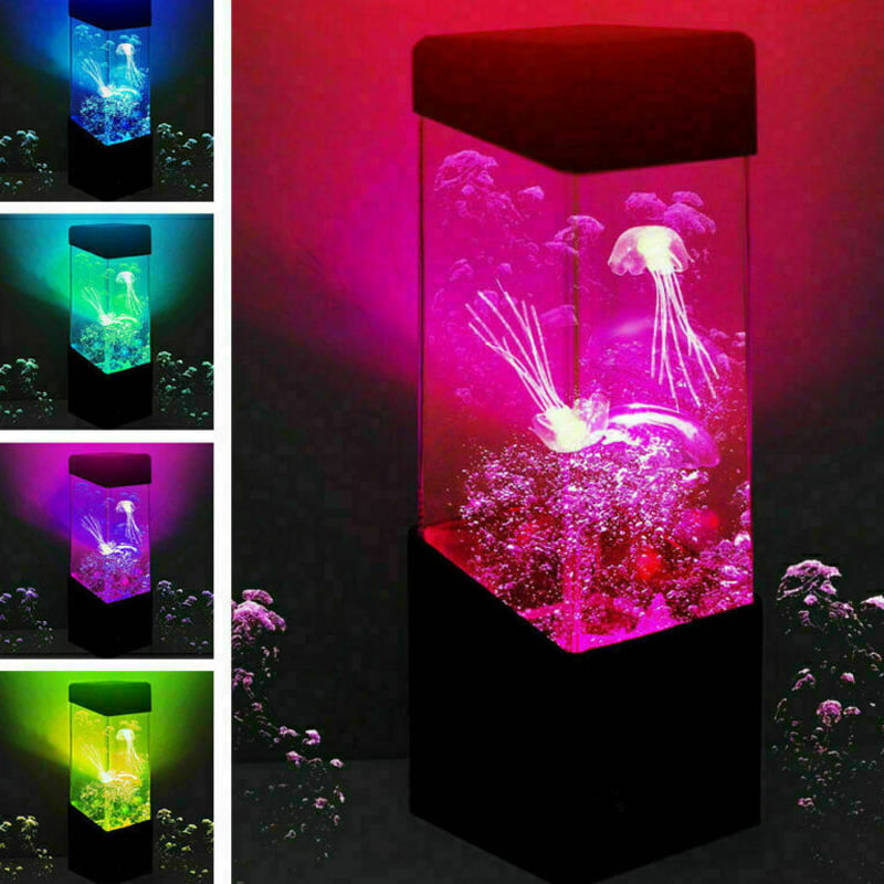 2020 Jellyfish Aquarium LED Multicolor Lighting Fish Tank Mood Lamp Night Light 