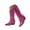Hot Pink, variant on Dakaela Women's Western Cowboy Boots Pointed Toe Cowgirl Knee High Boot Embroidered Wide Mid Calf Boots