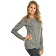 thumbnail image 3 of Angelina Women's Brushed Fleece Long-Sleeve Crewneck Thermal Tops (3-Pack), 3 of 5
