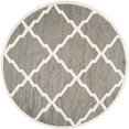 thumbnail image 2 of Safavieh Amherst Dark Grey Indoor Outdoor Rug - Round 5', 2 of 5