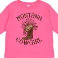 thumbnail image 4 of Inktastic Montana Cowgirl Girls Long Sleeve Toddler T-Shirt, 4 of 5