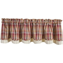 Park Designs Gatlin Lined Layered Valance 72"X16"