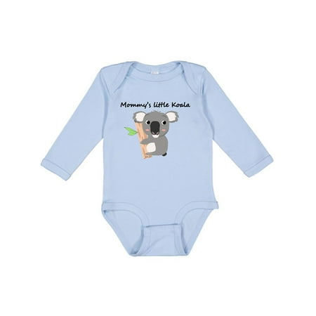 

Inktastic Mommy s little Koala Boys or Girls Long Sleeve Baby Bodysuit