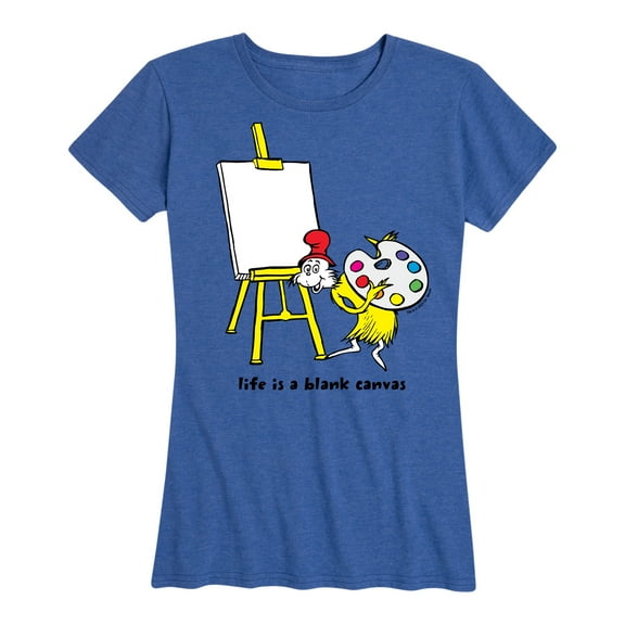 Dr. Seuss - Sam I Am Life Is A Blank Canvas - Women's Short Sleeve Graphic T-Shirt