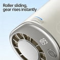 thumbnail image 5 of 2026 Car Clip on Air Conditioner Fan with LED Display, 10W Powerful 360° Rotation Personal Cooling Fan | USB Rechargeable Portable Fan for Car Visor, Backseat Kids, RV, Truck, Office Desk (Black), 5 of 9