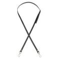 thumbnail image 1 of Correa de Bolsa de Cuero PU Ajustable de 47" con Herrajes Plateados, Negra, 1 of 7