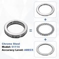 thumbnail image 3 of Uxcell Thrust Ball Bearings, 70mm Bore 95mm OD 18mm Thick 51114 Single Row Roller, Chrome Steel Axial Ball Bearing, ABEC5, 3 of 7