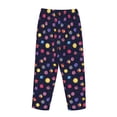 thumbnail image 3 of Lsque Planets Print Women's Pajama Pants, Lounge Pant - Comfortable Home Wear,Elastic Waistband, Stylish Design-Large, 3 of 9