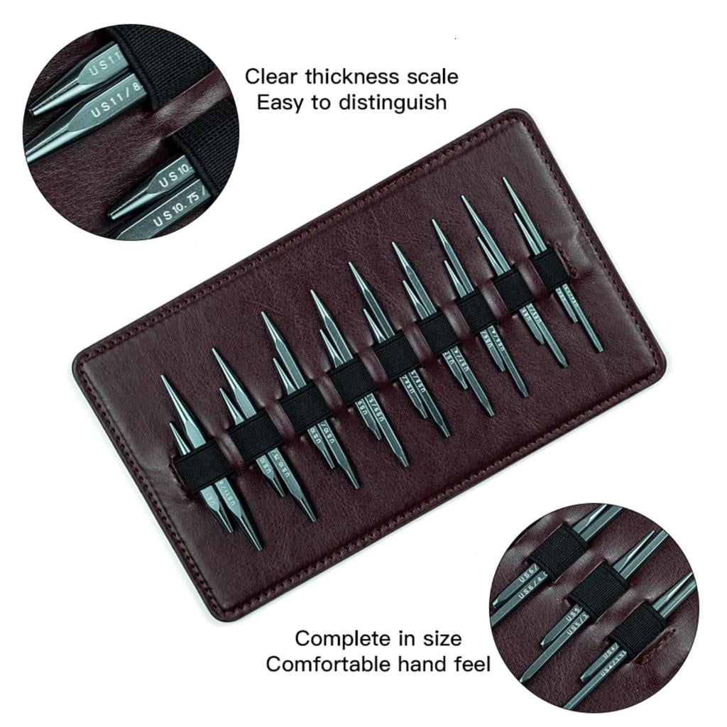 Giaone Alumina Detachable Crochet Hook Set Short Wood Handle Ensuring Easy Use Multiple Hook With Portable Case