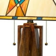 thumbnail image 4 of Table Lamp with Tiffany Shade and Geometric Design, Multicolor- Saltoro Sherpi, 4 of 5