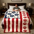 thumbnail image 1 of Independence Day Blanket Festive Flannel Blanket Soft Warm Throw Blanket For Home Sofa Bed Holiday Decoration, 1 of 8