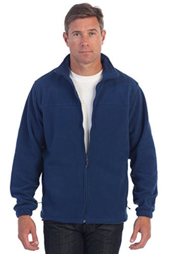 Gioberti Mens Full Zip Polar Fleece Jacket, Navy, X-Large - Walmart.com