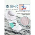 thumbnail image 4 of Spencer 5 Pairs Mens Low Cut Socks Ankle No Show Running Breathable Socks Womens Comfort Anti-blister Ankle Socks, 4 of 8