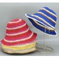 thumbnail image 2 of YooGuoGuo Straw Sun Hat Floral Woven Wide Brim Bucket Beach Hat UV Protection Summer Fishing Hat, 2 of 5