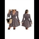 thumbnail image 2 of Vestido Corto Cruzado con Escote en V, Corta y Dobladillo con Volantes para Mujer Color M, 2 of 5