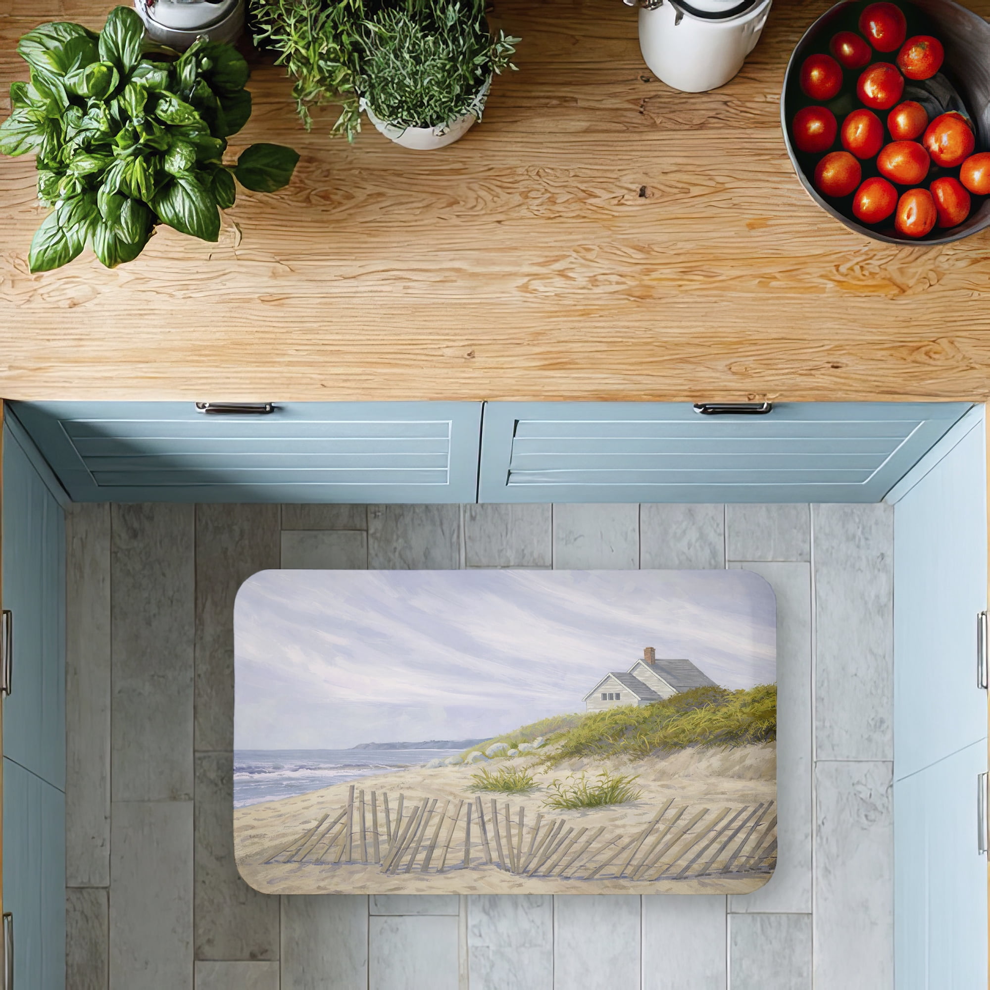 Stupell Industries Windblown Fence By Beach Printed Anti-Fatigue Floor Mat, design by Ziwei Li