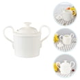 thumbnail image 1 of LOLIPPYY 1Pc Practical Candy Jar White Ceramic Sugar Jar with Lid for Insect Protection, 1 of 8