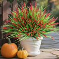 thumbnail image 1 of Plantas artificiales Ivydale Monkey Grass, 10 unidades, rojas para exteriores, 1 of 9