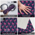 thumbnail image 4 of Balery Cute Flamingo Doormat, Durable Flannel Fabric, Waterproof Stain and Fade Resistant, Low Profile,Indoor Outdoor Door Mats, Easy Clean Patio Entrance Mat, 16x24in, 4 of 9