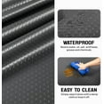 thumbnail image 3 of LUVCMFT Garage Floor Mat, 5 x 7.5 ft Diamond Plate Sheet PVC Roll for Under Car Parking Protect, RV Trailer Flooring, Water/Stain Resistant Floor Runner Black, 3 of 8