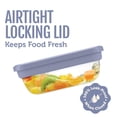 thumbnail image 5 of (2 pack) ElloFresh Stack Glass 7cup Food Storage Container, Ideal Use for Meal Prep and Batch Cooking, 5 of 12