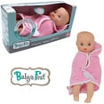 thumbnail image 5 of Baby's First 11" Bathtime Baby Softina with Pink Bath Towel and Feel So Real Skin - Safe for Children 1 Year & Up, 5 of 11