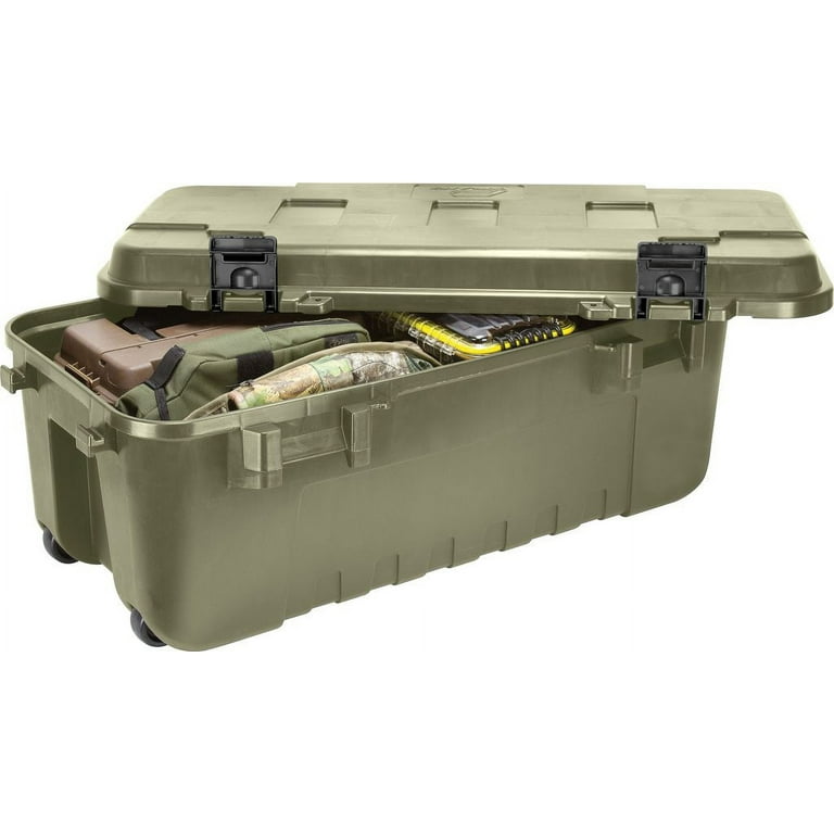Plano Storage Trunk with Wheels Large 108 Quart Lockable Storage Box
