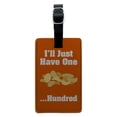 thumbnail image 1 of Potato Chips I'll Just Have One Hundred Funny Rectangle Leather Luggage Card Suitcase Carry-On ID Tag, 1 of 7