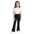 thumbnail image 2 of WERYOUNG School Uniform For Girls High Waist Lined Warm Flared Leg Trousers Kids Slim Fit Back To School Pants 4-5 Years, 2 of 4