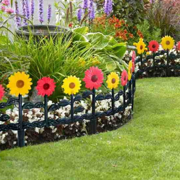 PENIKOKO  1 Set Decorative Plastic Fence for Flowerbeds and Livestock Simple and Novel