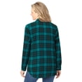 thumbnail image 2 of Woman Within Plus Size Classic Flannel Shirt, 2 of 6