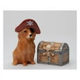 thumbnail image 4 of Kevins Gift Shoppe Ceramic Pirate Golden Retriever Dog and Treasure Box Salt and Pepper Shakers, 4 of 4