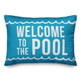 thumbnail image 2 of Creative Products Welcome to the Pool 14x20 Indoor / Outdoor Pillow, 2 of 3