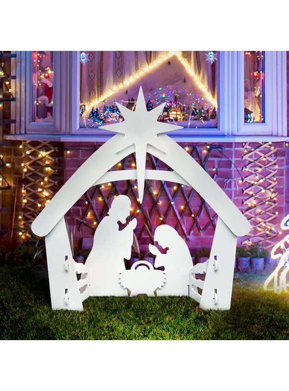 Outdoor Nativity Scene in Nativity Scenes