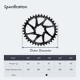 thumbnail image 4 of DJC Bike Oval Chainring GXP 3mm 6mm Offset Direct Mount for Sram GXP XX1 Eagle X01 X1 X0 X9 30T 32T 34T 36T 38T, 4 of 9