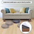thumbnail image 4 of Bed Risers Furniture Risers Add 2 Inch Height, Solid Steel Support 10000 Pounds, Table Riser, Chair or Couch Riser, Set of 4 Furniture Riser, 4 of 5