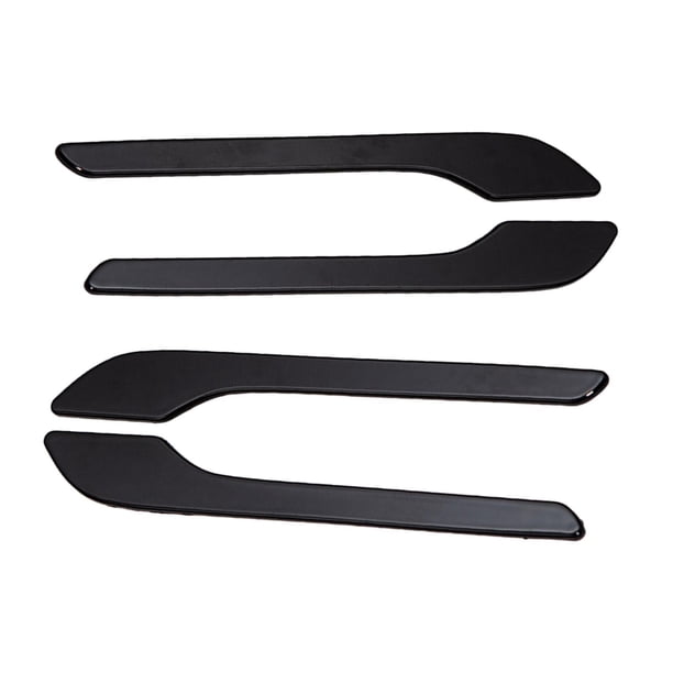 4 piezas de calcomanías para manijas de puertas de automóviles, calcomanías de decoración antiarañazos para , moldura de cubierta de Negro brillante shamjiam Cubierta de la manija de la puerta del coche