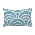 thumbnail image 1 of Pattern Wave Japanese Traditional Edo Throw Pillow Lumbar Insert Cushion Cover Home Decoration, 1 of 3