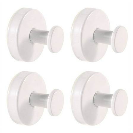 Stainless Steel Suction Cup Clothes Hook Kitchen Bathroom Towel Hook Punch-Free Bathroom Seamless Suction Cup White